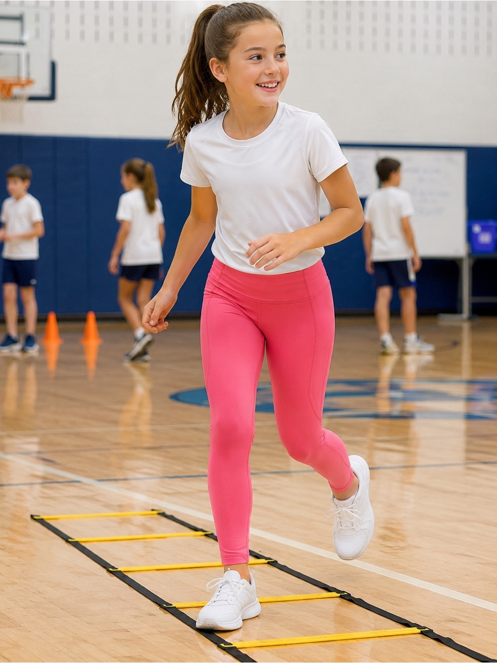 DSG Pink Girls' Active Leggings
